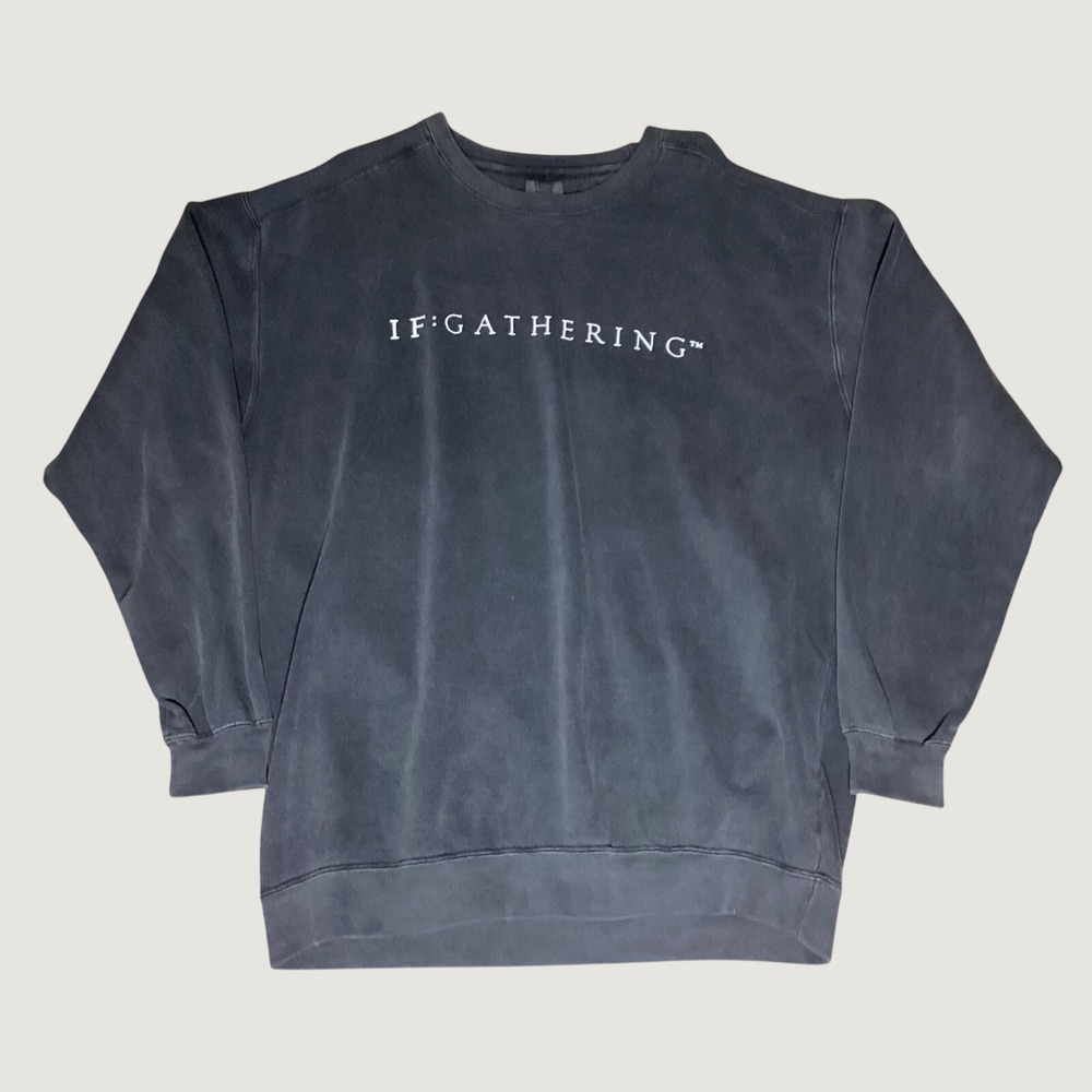 Comfort Colors IF:GATHERING Sweatshirt XL Gray Oversized Streetwear Comfy Gorp